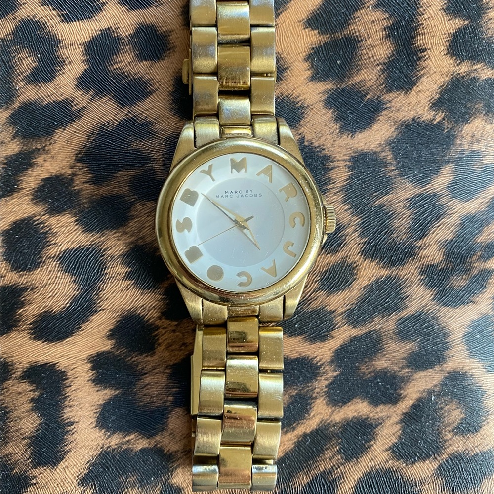 Gold Marc Jacobs Watch